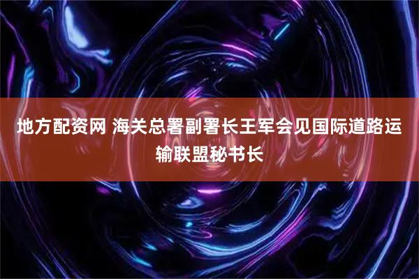 地方配资网 海关总署副署长王军会见国际道路运输联盟秘书长